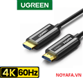 Dây, cáp HDMI 2.0 sợi quang 10M hỗ trợ 4K@60Hz chính hãng Ugreen 50717 cao cấp