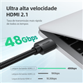 Dây cáp HDMI 2.1 8K60Hz dài 1M Ugreen 40178 HD150, hỗ trợ eARC HDR 48Gbps cao cấp