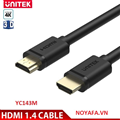 Dây, cáp HDMI UNITEK Y-C 140M dài 5M (4k Ultra HD1.4v & 3D) cao cấp