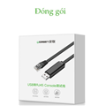 Dây, cáp Lập Trình Console USB To RJ45 FTDI Ugreen 50773 dài 1,5m cao cấp