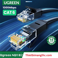 Dây, cáp mạng đúc sẵn Cat6 tròn dài 15m chính hãng Ugreen 20165 Black cao cấp