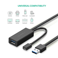 Dây cáp USB 3.0 nối dài 5m hỗ trợ nguồn Micro USB chính hãng Ugreen 20826 cao cấp