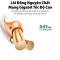 Dây Mạng Ugreen Cat6 11257 UTP Dài 100m - Lõi Đồng Nguyên Chất 23AWG Cao Cấp