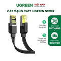 Dây mạng UGREEN CAT7 30794 chống nhiễu, bọc lưới, đầu mạ vàng, dài 25m