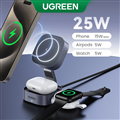 Đế sạc không dây UGREEN 35516 2 in 1 chuẩn Magsafe 15W cho iPhone và AirPods