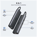 Hub USB-C đa năng UGREEN 45000 6-in-1 - HDMI 4K@60Hz, USB 3.2 Gen 2, LAN RJ45, PD 100W