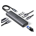 Hub USB-C đa năng UGREEN 45000 6-in-1 - HDMI 4K@60Hz, USB 3.2 Gen 2, LAN RJ45, PD 100W