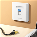 Mặt nạ mạng âm tường 1 cổng Ugreen 80180 - Chuẩn Keystone