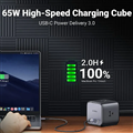 Ổ cắm sạc nhanh UGREEN 40861 DigiNest Cube 65W - 2 cổng USB-C & 2 USB-A