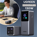 Pin sạc dự phòng UGREEN 35524B 20000mAh sạc nhanh 130W có cáp C to C tích hợp cao cấp