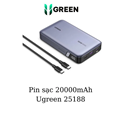 Sạc dự phòng UGREEN 25188 20000mAh hỗ trợ sạc nhanh PD 100W chính hãng