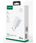 Sạc Nhanh Ugreen 15327 Nexode 45W 2 Cổng USB-C PD US Chính Hãng