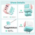 Sạc nhanh Ugreen 35856 65W GaN 3 cổng Type C PD & USB A chính hãng
