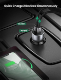 Sạc ô tô nhanh UGREEN 60980 42.5W 2 cổng USB & Type-C