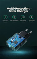 UGREEN 10133 Củ sạc nhanh QC3.0 1 cổng USB Fast Charger EU (Trắng)