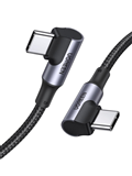 UGREEN 10357 USB-C Male sang USB-C Male 2.0 5V/5A góc đôi, vỏ nhôm mạ niken, dài 3m (Đen)