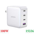 UGREEN 15336 Củ sạc nhanh 100W GaN Nexode 4 cổng,3 USB Type-C và 1 USB Type-A Hỗ trợ QC4+ chính hãng