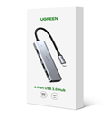 Ugreen 15395 Bộ chuyển đổi USB-C sang USB-A 3.0*2+USB-C 3.0*2