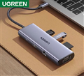 Ugreen 15600 Bộ chuyển đổi USB-C sang 3*USB 3.0 A+HDMI+VGA+RJ45 Gigabit+SD/TF+PD 4K@30Hz với PD