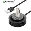 UGREEN 20295 Bộ Chia 4 Cổng USB 2.0  Màu Đen  1,5m cao cấp