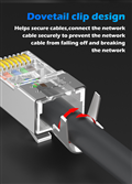 UGREEN 20842 Phích cắm mô-đun Cat6 FTP RJ45 Hai mảnh 10 chiếc