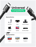 Ugreen 40181, Cáp HDMI 2.1 dài 3M Ugreen HD150 hỗ trợ 8K cao cấp