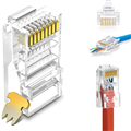 Ugreen 50962, Đầu bấm mạng RJ45 Cat6 Cao Cấp (Túi 50 cái)