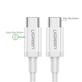 UGREEN 60517 Cáp USB-C M/M  Vỏ ABS 0,5m (Trắng) cao cấp