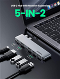 Ugreen 60559 Bộ chuyển đổi đa năng UGREEN USB-C (Xám không gian)