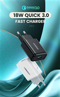 Ugreen 70273 Củ sạc nhanh  QC3.0 1 cổng USB Fast Charger EU (Đen)