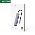 Ugreen 90376 Bộ chuyển đổi đa chức năng USB-C UGREEN 2*C HDMI-8K@60Hz