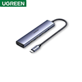 Ugreen 90881 Bộ chuyển đổi nguồn USB-C Sang HDMI+3*USB 3.0 A+AUX3.5mm+ 4K@30Hz