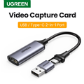 USB Capture HDMI, live streaming 1080P HDMI to USB 2.0, Type-C Ugreen 40189 cao cấp