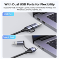 USB Capture HDMI, live streaming 2K@30Hz HDMI sang USB 3.0, Type-C Ugreen 15389-CM629 cao cấp