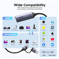 USB Capture HDMI, live streaming 2K@30Hz HDMI sang USB 3.0, Type-C Ugreen 15389-CM629 cao cấp