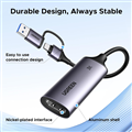 USB Capture HDMI, live streaming 2K@30Hz HDMI sang USB 3.0, Type-C Ugreen 15389-CM629 cao cấp