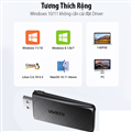 USB Wifi Băng Tần Kép UGREEN AC1300 - Chuẩn USB 3.0, Tốc Độ Cao 1300Mbps (Mã 50340)