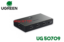 50709 - Bộ gộp HDMI 2.0 3 vào 1 hỗ trợ 4K2K@60Hz Ugreen