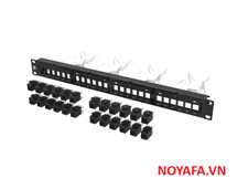 760242562 Thanh đấu nối dạng rỗng, chuẩn SL,1U, 24 cổng Commscope cao cấp