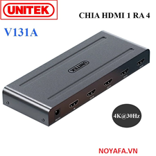 Bộ chia cổng HDMI 1 ra 4 4K2K@30Hz 3D chính hãng Unitek V131A cao cấp