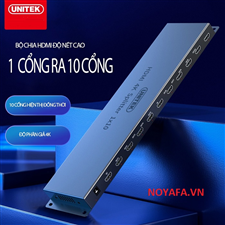 Bộ Chia HDMI 1 Ra 10 Cổng UNITEK V136A hỗ trợ 4K 3840x2160/30Hz cao cấp