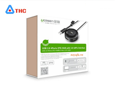 Bộ chia USB 2.0, hub 4 cổng có hỗ trợ OTG Ugreen 20275 cho Samsung Galaxy