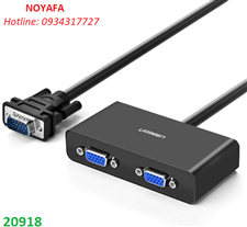 Bộ chia VGA 1 ra 2 UGREEN 20918 hỗ trợ Full HD 1920x1440 dài 90cm