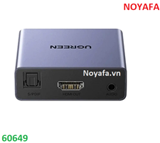 Bộ chuyển đổi tách âm thanh HDMI ra HDMI kèm Audio 3.5mm và Optical (SPDIF) Ugreen 60649 cao cấp