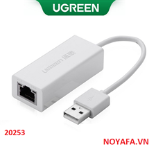 Bộ chuyển đổi USB 2.0 sang Lan RJ45 Ugreen 20253 cao cấp