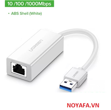Bộ chuyển USB 3.0 sang Lan hỗ trợ 10/100/1000 Mbps Ugreen 20255 cao cấp