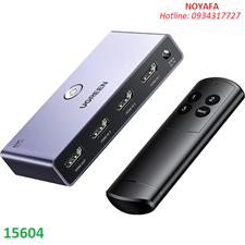 Bộ gộp HDMI 3 vào 1 ra UGREEN 15604 hỗ trợ 8K@60Hz