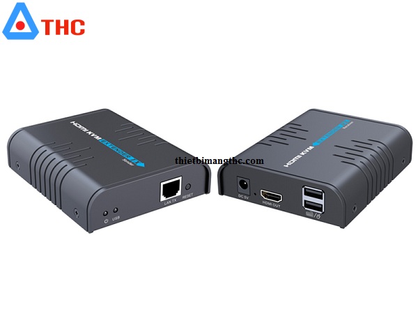 Bộ khuếch đại HDMI 120m LKV373KVM cổng USB LenKeng