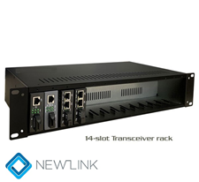 Bộ khung nguồn tập trung 14 media converter RACK2U14 GNC