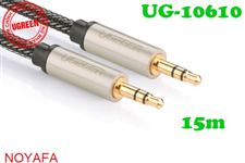 Cáp Audio 3.5mm (AUX) dài 15m Ugreen 10610 bọc lưới